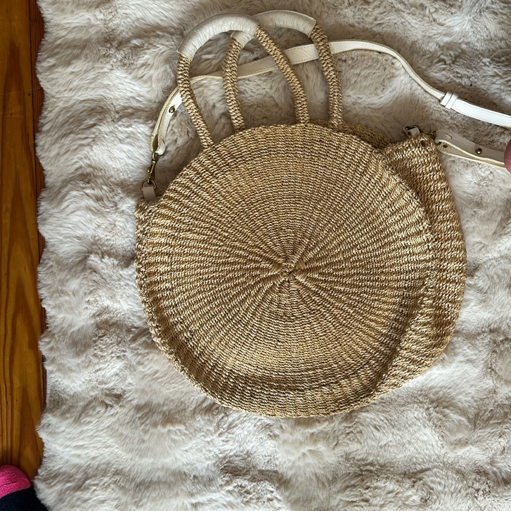 Clare V wicker handbag
